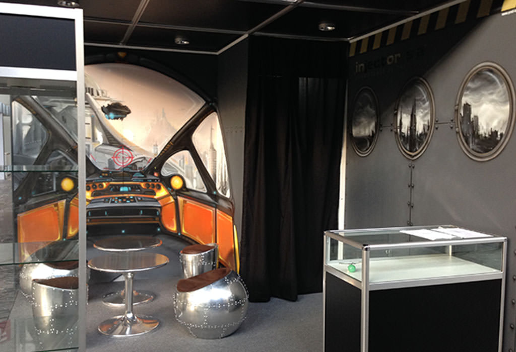 Conception, gestion et pose et aménagement d'un stand pour Injector SA (Porrentruy) au salon de l'EPHJ à Genève
